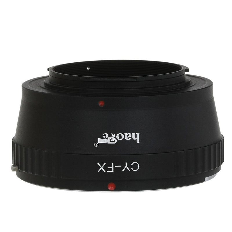 Haoge Lens Mount Adapter for Contax/Yashica C/Y CY Mount Lens to Fujifilm Fuji X FX Mount Camera as X-A5 X-A10 X-A20 X-E1 X-E2 X-E2s X-E3 X-H1 X-M1 X-Pro1 X-Pro2 X-T1 X-T2 X-T3 X-T10 X-T20 X-T30