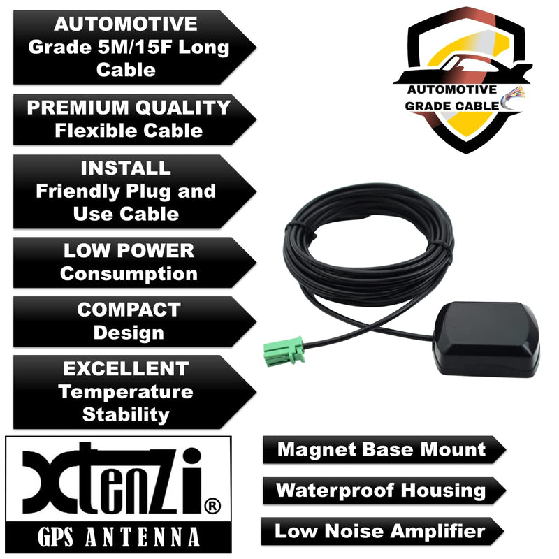 Xtenzi Active GPS Antenna Auto Car Stereo indash Radio Compatible with Pioneer Navigation Receiver – XT91830