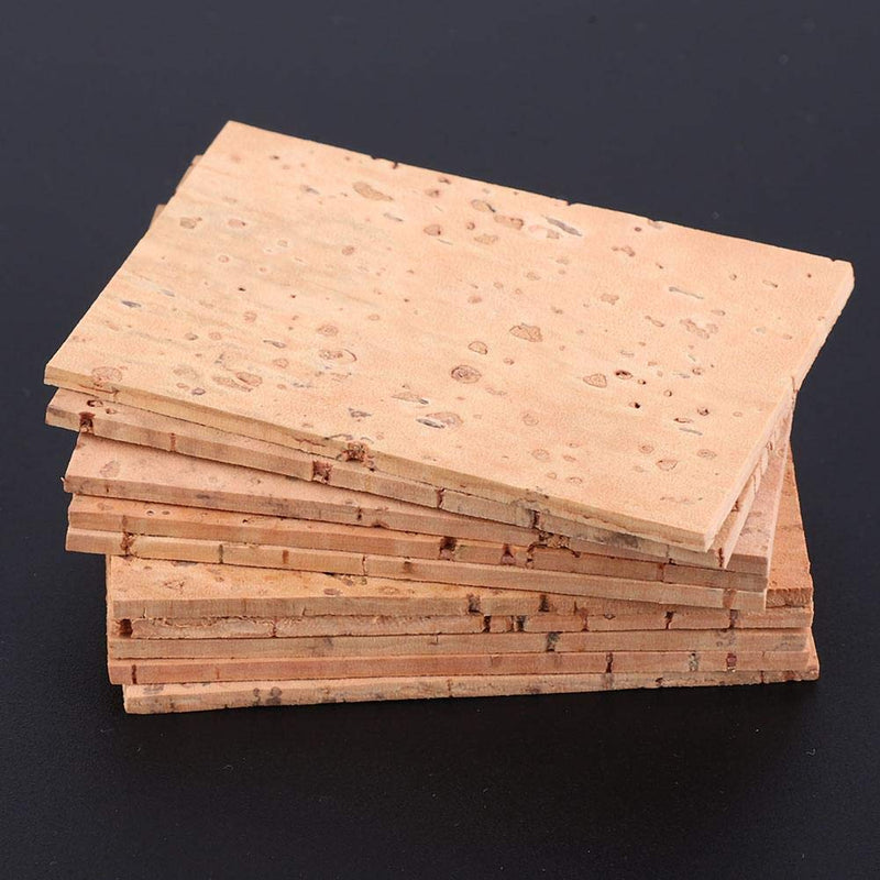 [AUSTRALIA] - Neck Cork, RiToEasysports C202 10Pcs Sax Neck Cork Saxophone Cork Treble/Alto/Euphonium Universal Sheet Woodwinds Repair Accessories 