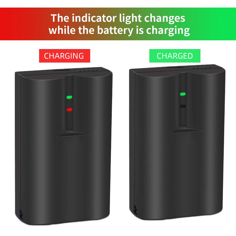 2Pcs Doorbell Battery 6040mAh Lithium-ion Rechargeable Battery Compatible with Video Doorbell 2/3, Spotlight Cam, Stick Up Cam & Peephole Cam doorbell (BLACK-2PACK Battery) BLACK-2PACK BATTERY