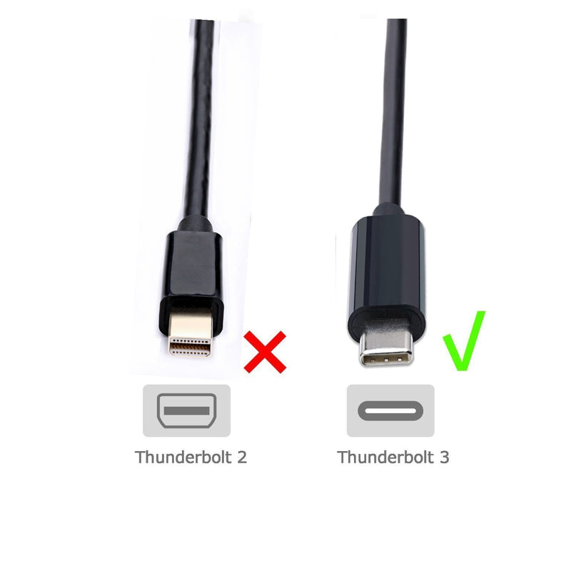 CABLEDECONN USB C to DVI Cable USB 3.1 Type C (USB-C) to DVI M Adapter Cable 1.8M for 2017 MacBook Pro Components Other D0305 Black