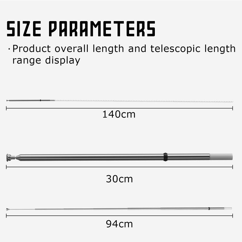 [AUSTRALIA] - Tecreddy Power Car Antenna Mast Replacement for Toyota 4 Runner (1996-2002) - Toyota Hilux (1998-2005) - Toyota Prado (1996-2002) 