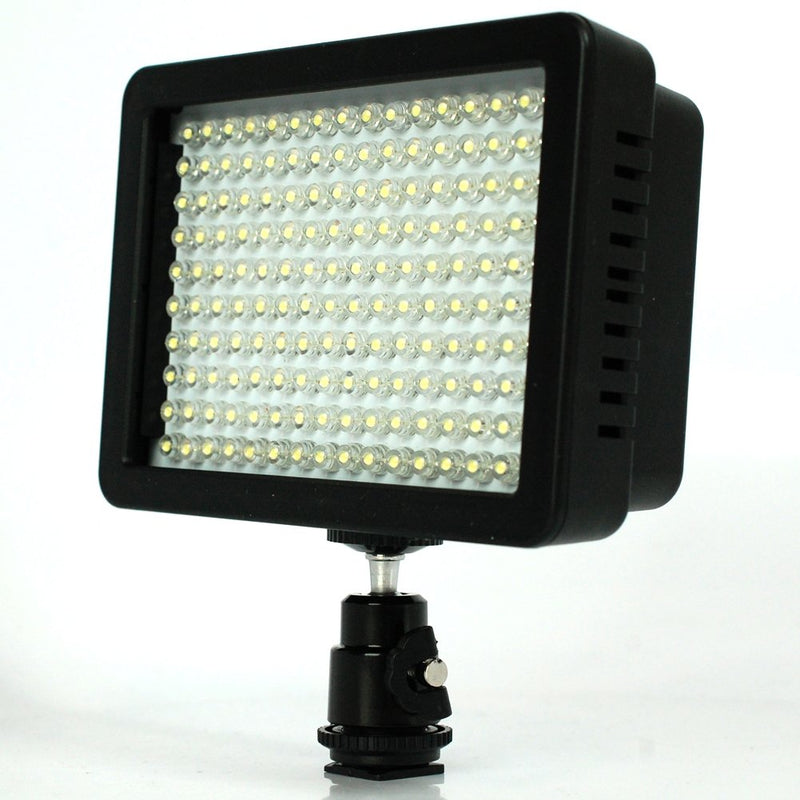 Julius Studio on Camera Video Light Photo Dimmable 160 LED Ultra High Power Panel with 1/4" Thread for Canon, Nikon, Sony and Other DSLR Cameras, JGG2161