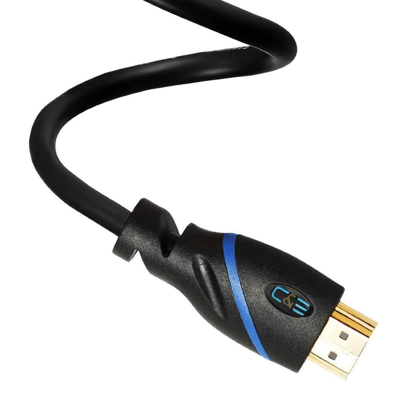 [AUSTRALIA] - 75ft (22.8M) High Speed HDMI Cable Male to Male with Ethernet Black (75 Feet/22.8 Meters) Built-in Signal Booster, Supports 4K 30Hz, 3D, 1080p and Audio Return CNE570709 75ft 1 Pack HDMI Male-Male 