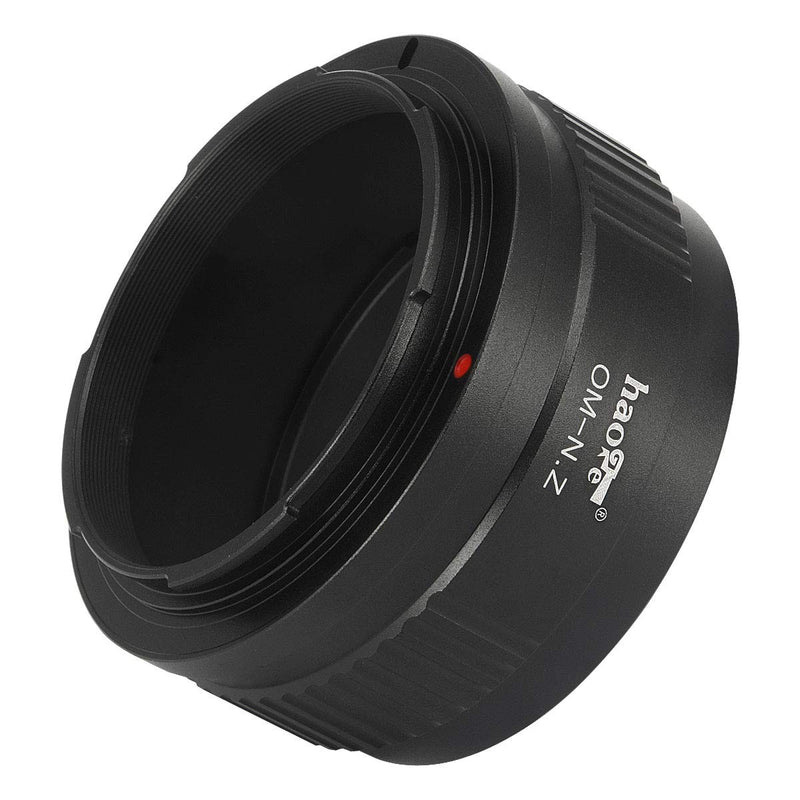 Haoge Manual Lens Mount Adapter for Olympus OM Lens to Nikon Z Mount Mirrorless Camera Such as Z6II Z7II Z6 Z7