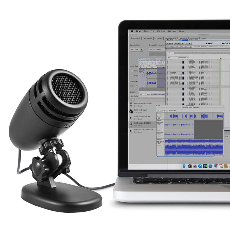 Cyber Acoustics USB Microphone - Directional USB Mic with Mute Button - Perfect for Eduction, Work at Home or Gaming Mic - Compatible with PC and Mac (CVL-2005) CVL-2005