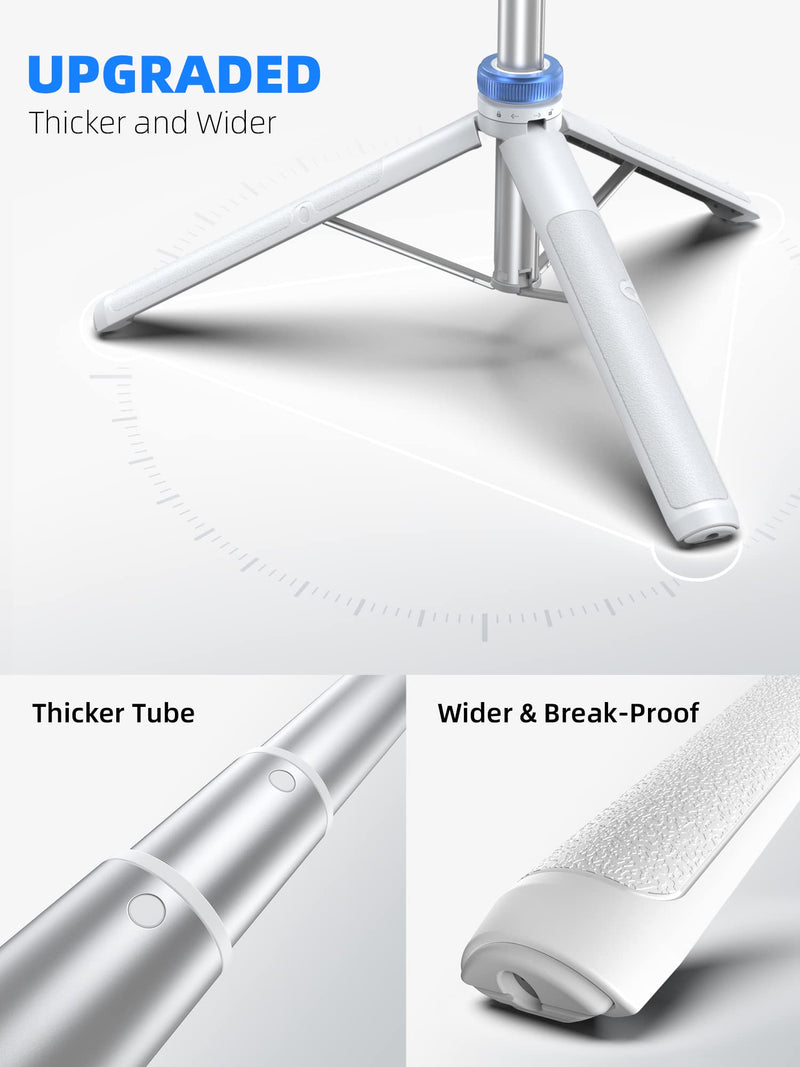 [AUSTRALIA] - [Newest] 62" Selfie Stick Tripod with Remote - Kaiess iPhone Tripod Stand, Wider Legs & Thicker Tube iPhone Tripod with Rotation Phone Holder Fit for iPhone 14 13 12 Pro Max/Samsung/Camera/GoPro 