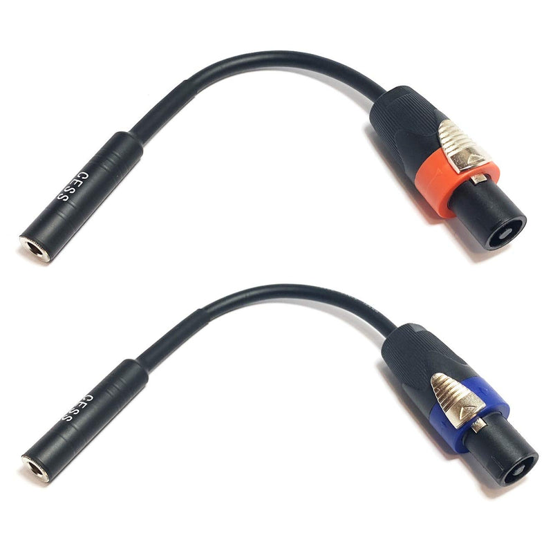 [AUSTRALIA] - CESS-026 Speakon Cables, Male Speakon to 1/4 Adapter Speaker Cable, 2 Pack 