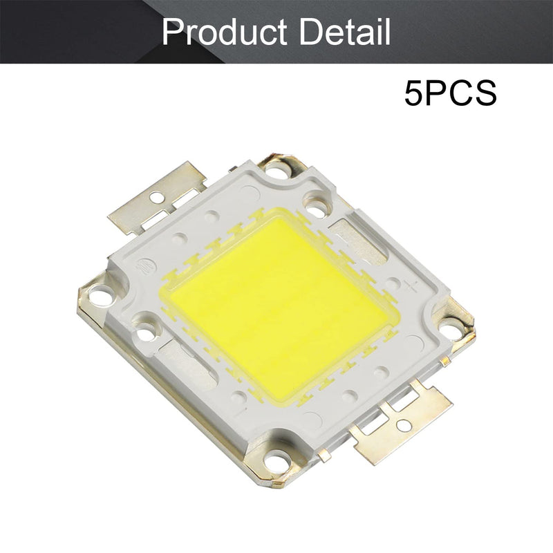 [AUSTRALIA] - Othmro 6500K LED Chip Bulb Lamp 20W 30-36V Cob LED Chip Light, 52mm (LxW) for Replacing The Light Source Super Bright High Power or Floodlight Bright Light 5pcs 