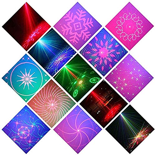 [AUSTRALIA] - LED Stage Lights Party Lights RGB 3 Lens DJ Disco Stage Laser Light Sound Activated Led Projector for Halloween Christmas Decorations Birthday Wedding Party Gift Karaoke KTV Bar 
