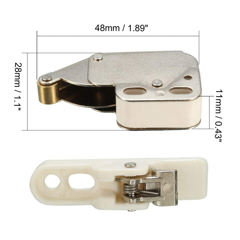 uxcell Cabinet Kitchen Spring Press Open Door Catch Brass Tip Touch Push Latch 5pcs