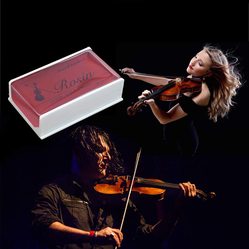 Rosin 2 pack Big size Rosin Natural Rosin for Violin Cello Viola Bows (Red) Red