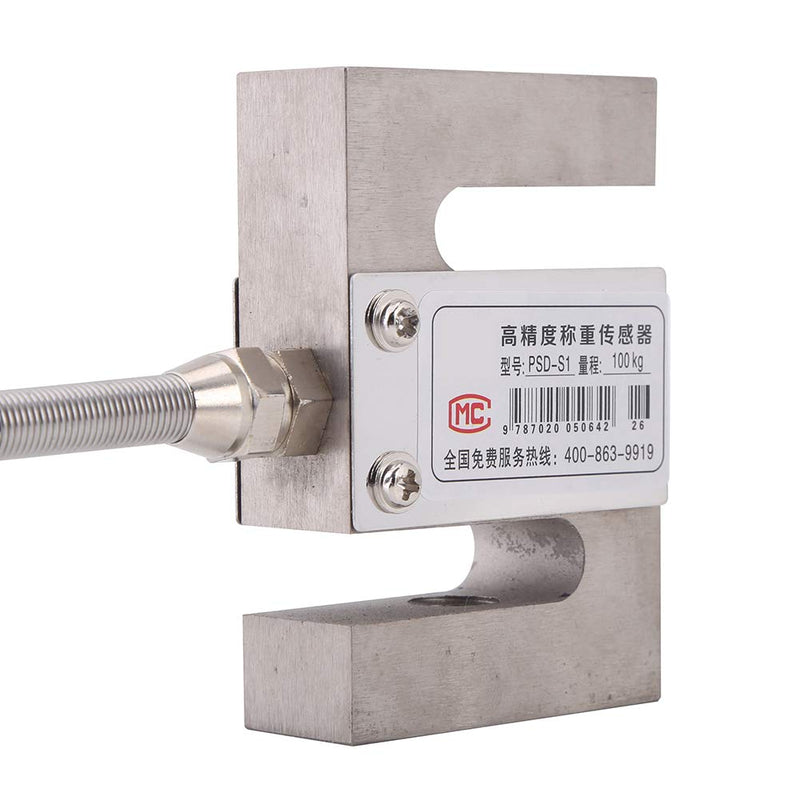 Pull Pressure Force S-type High Precision Load Cell Scale Sensor Weighting Sensor with Cable 100kg