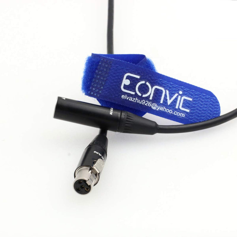 Eonvic Neutrik 4pin Mini XLR TVlogic Monitor Extension Cable for ARRI RED Camera