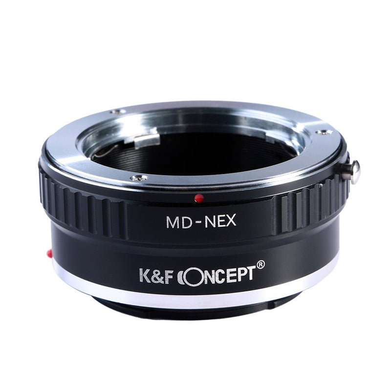 K&F Concept Lens Mount Adapter Compatible with Minolta MD MC Lens to NEX E-Mount Camera,fits a6500 a6600 a6300 a6000 a7 Black