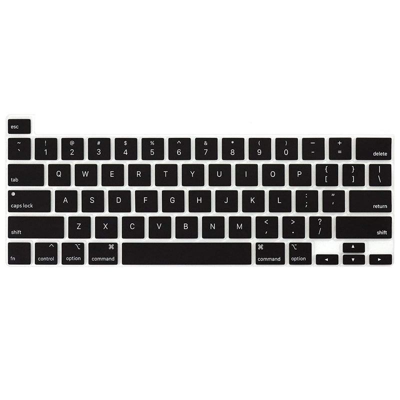 Silicone Keyboard Cover for Touch Bar MacBook Pro 13 Inch 2020-2023 M2 A2338 M1 A2289 A2251 Silicone Keyboard Cover for MacBook Pro 16 Inch 2020 2019 A2141, US Layout MacBook Pro 13 (M1/M2) 2020-2023 &Pro 16 2019 2020 Silicone Black