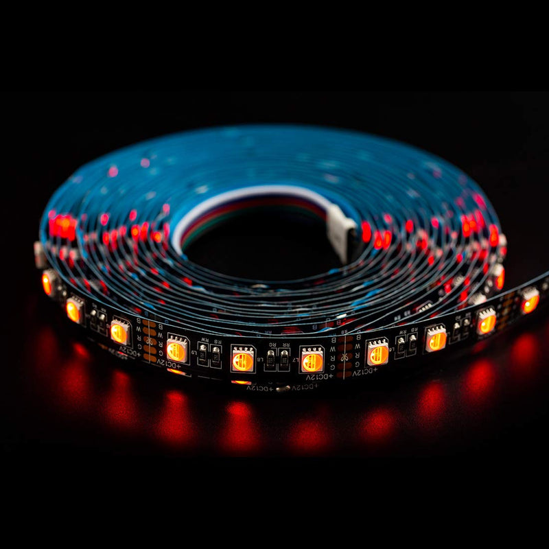 [AUSTRALIA] - BTF-LIGHTING 5050 RGBW RGB+Warm White (2700K-3000K) 4 Colors in 1 LED 5m 16.4ft 60LEDs/m Multi-Colored LED Tape Lights IP30 Non-Waterproof Black PCB DC12V for Bedroom Kitchen Home Decoration 12v Rgb+warm White Black PCB IP30 