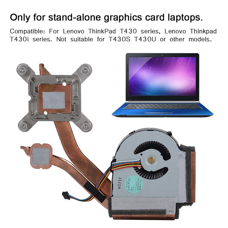 Replacement CPU Cooling Fan Compatible with T430 Series, New CPU Cooling Heatsink Fan for T430,5-pin, Fast Heat Dissipation,with Maintenance and Disassembly Tools