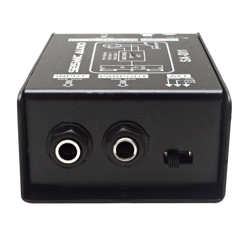 Seismic Audio - Passive Direct Box w/ Ground Left and Attenuator Switch DI Box