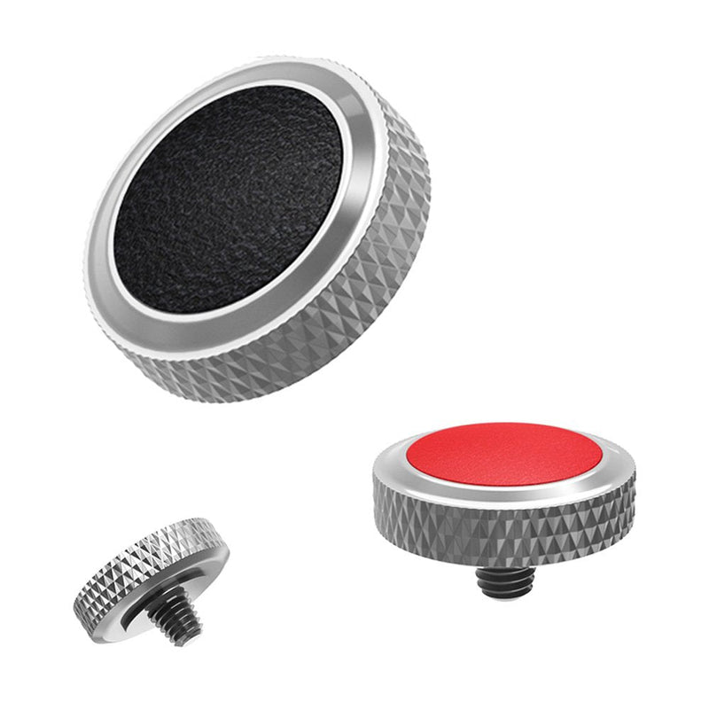 Camera Soft Release Button JJC Shutter Button for Fuji Fujifilm X-E4 X-T4 X-T3 X-T2 X-T30 X-T20 X-T10 X-PRO3 X-PRO2 X-PRO1 X100V X100F X100T X100S X-E3 for Sony RX10 IV III RX1RII RX1R RX1-2 Types Silver+Red&Black