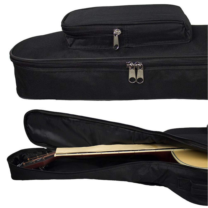 40/41inch Acousic Guitar Bag 42inch 43inch Folk Guitar Bag 4/4 3/4 Guitar Case Portable Travel Guitar Box (41inch Black Color) 41inch Black Color