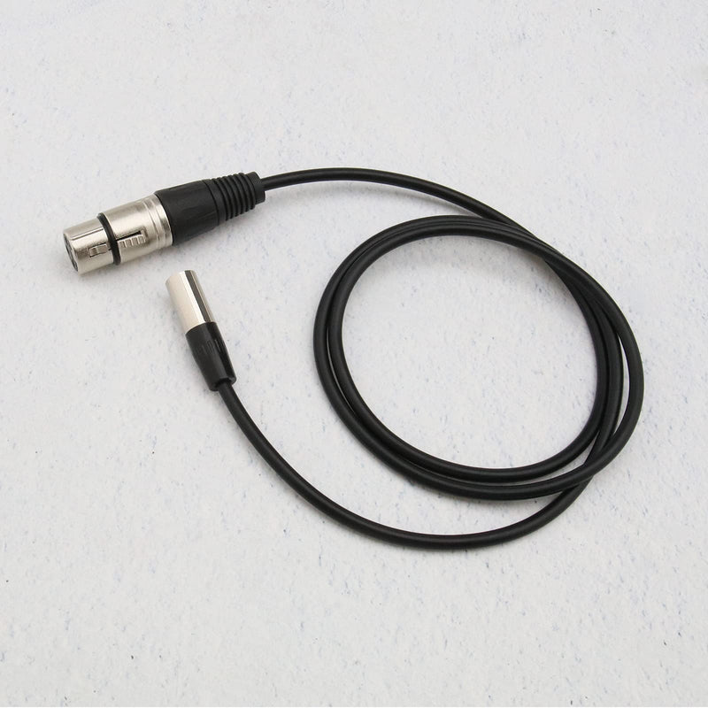 3 Pin XLR Mini Male Plug to Female Adapter Cable Black OFC 1m for BMPCC4K Video Assist 4K Blackmagic Pocket Cinema Camera 4K Sharp 8K Cam