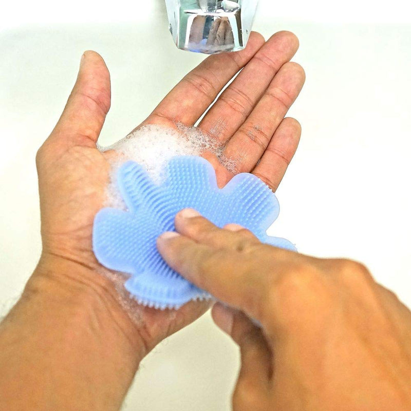 Silicone Dish Washing Sponge Scrubber Set 4 Pot Pan Cleaning Brush Wash Tool Home Kitchen Accessory
