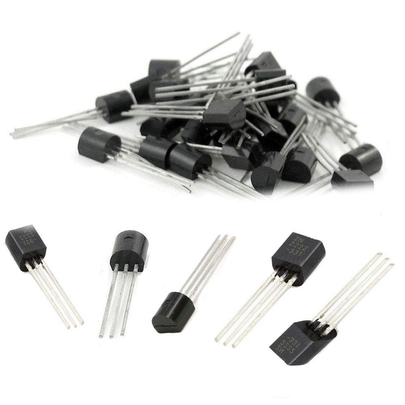 Eyech 600PCS 15 Values NPN PNP Power Transistor Assortment Kit Three Pins