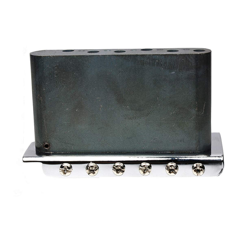 Wilkinson WV2-SB 54mm Vintage Steel Saddles 2-Point Guitar Tremolo Bridge with Full Solid Steel Block for Import Strat and Japan Strat Guitar, Chrome