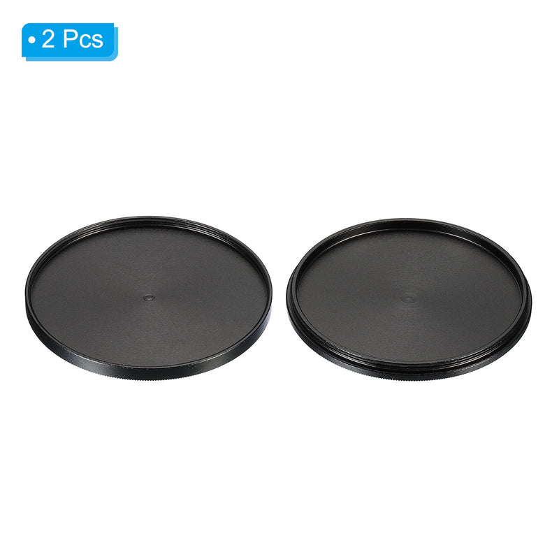 [AUSTRALIA] - PATIKIL 58mm Lens Cap, 2 Pack Camera Lens Cap Cover Universal Front Metal Lens Filter Stacks Cap Protective Case for 58mm Camera Circular Polarizing Fader ND Filter, Black 