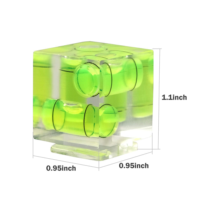 [AUSTRALIA] - Camera Hot Shoe Level, Chromlives 3 Axis Spirit Bubble Level Standard Shoe Level Mount Compatible with DSLR Film Camera Canon Nikon Olympus Pentax 