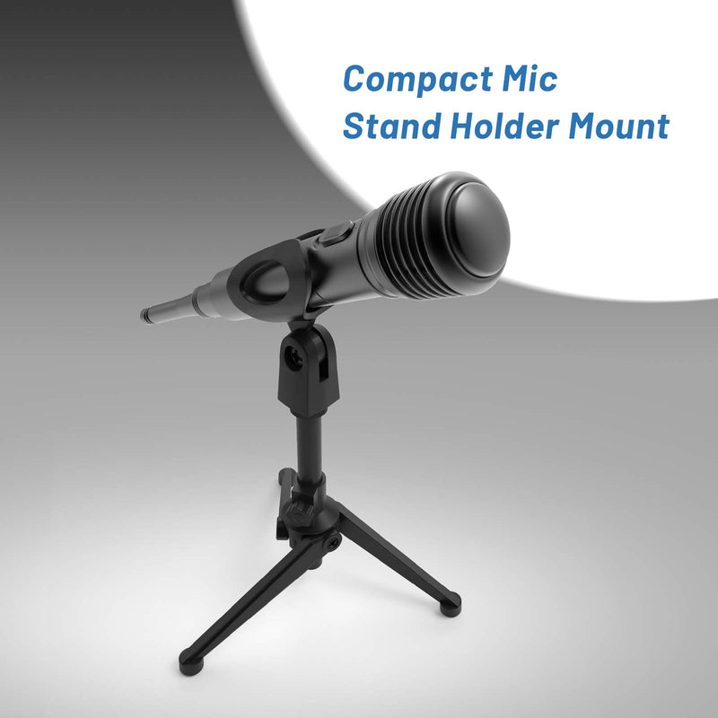 Desktop Tripod Microphone Stand, Portable Mic Table Stand, Universal Adjustable Desktop Microphone Stand, Super Lightweight Desktop Microphone Tripod Stand With Mic Clip Adjustable Height