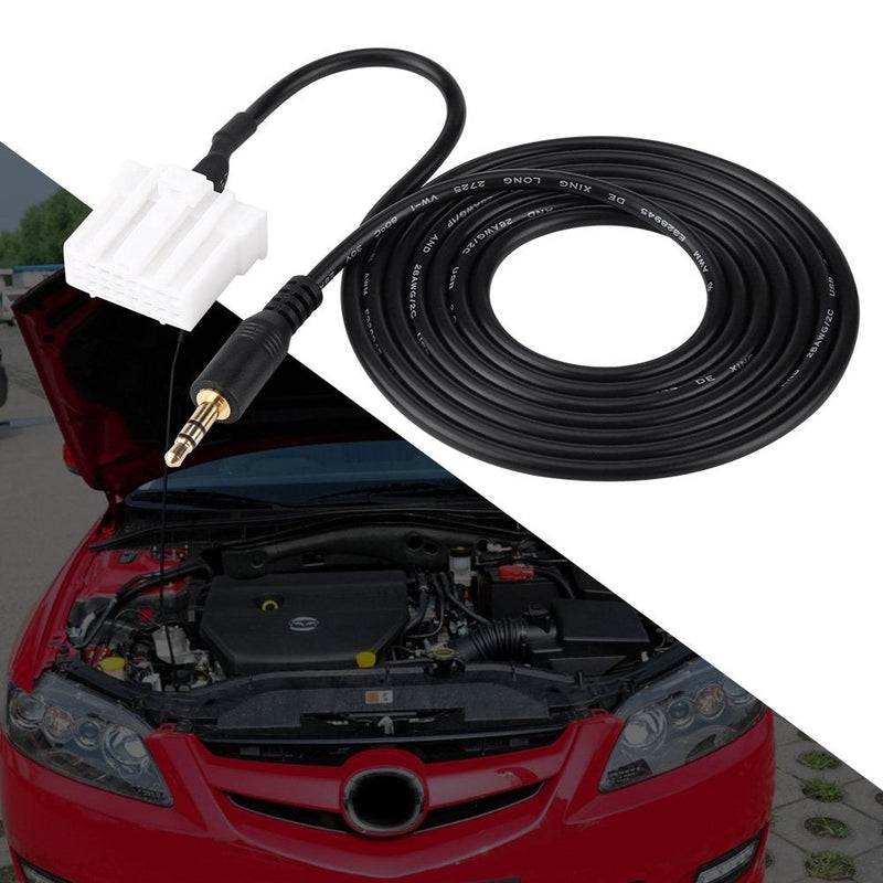 [AUSTRALIA] - Keenso AUX 3.5mm Cable Connect iPod iPhone MP3 Phone Audio to Car Player,CD Interface Adapter Cable for Mazda 2 3 5 6 2006-2013 