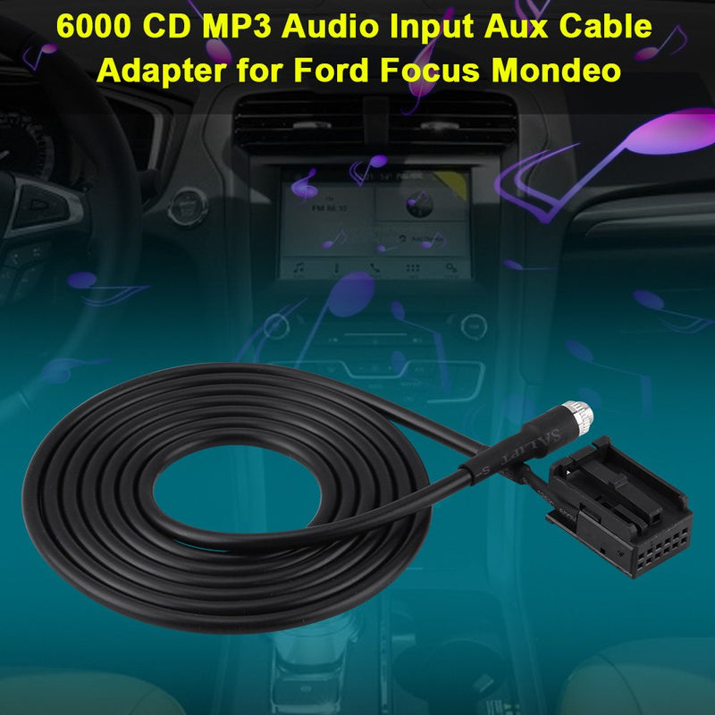 AUX Input Audio CD Interface Adapter Cable for Focus Mondeo with Removal Tool Keys