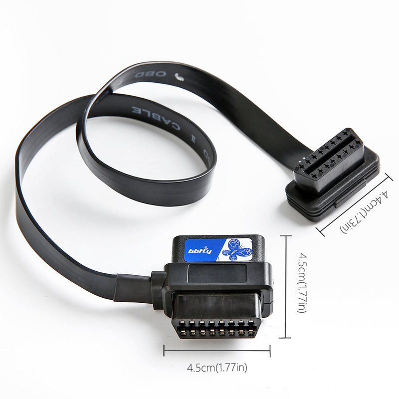 bbfly-A9 OBD II OBD2 16 Pin Splitter Extension 1x Male and 2X Female Extension Cable Adapter (2FT/60CM) 1 Pack