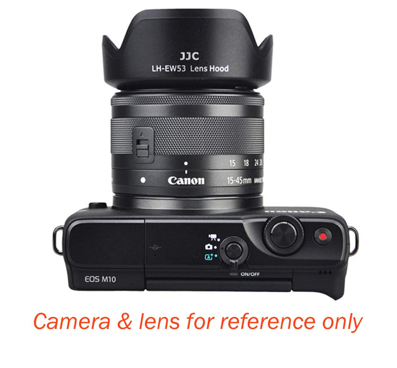 JJC LH-EW53 Dedicated Bayonet Lens Hood for Canon EF-M 15-45mm f/3.5-6.3 is STM Lens, Canon 15-45mm is STM Lens Hood Shade, Replacement of Canon EW-53 Lens Hood for Canon EF-M 15-45mm IS STM