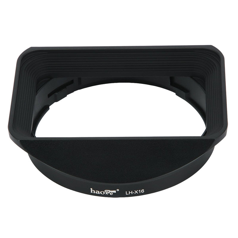 Haoge Bayonet Square Metal Lens Hood Shade with Cap for Fujifilm Fuji Fujinon XF16mmF1.4 XF 16mm F1.4 R WR Wide Angle on X-Pro2 X-Pro1 X-T2 X-T1 X-T20 X-T10 X-E2S X-A5 X-A20 X-E3 X-H1 Replace LH-XF16 for XF 16mm F1.4 R WR