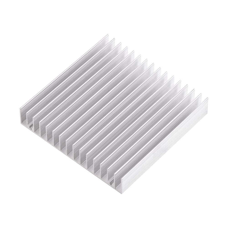 Greensen Aluminium Heat Sink, Cooling Module Aluminium Cooling Fin High Power LED Amplifier Transistor Semiconductor Devices with 16 Pieces Fins 100mm x 100mm x 18mm