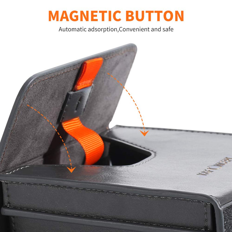 K&F Concept Lens Filter Case, Leather Carrying Filters Bag Pouch For Square ND CPL etc Filters up to 100x100mm