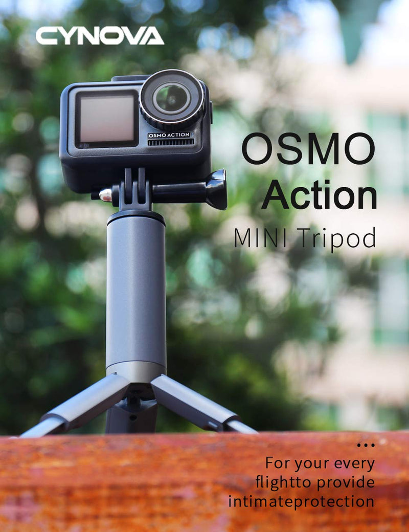 CYNOVA Osmo Action Mini Tripod: Go pro Hand Grip Extension Pole/Portable Waterproof Monopod Stick & Volgging Tabletop Stand Tripod for GoPro Hero/Osmo Mobile/Gimble/xiao yi/Any Cameras up to 4.6 lbs