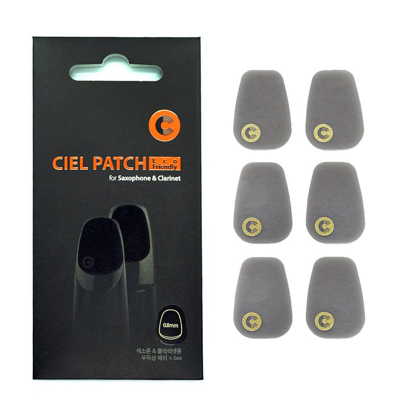 CIELmusic Saxophone Mouthpiece Pads_2 Pack, Non-toxic Mouthpiece Patches Mouthpiece Cushions (0.8mmx6_2 packs)