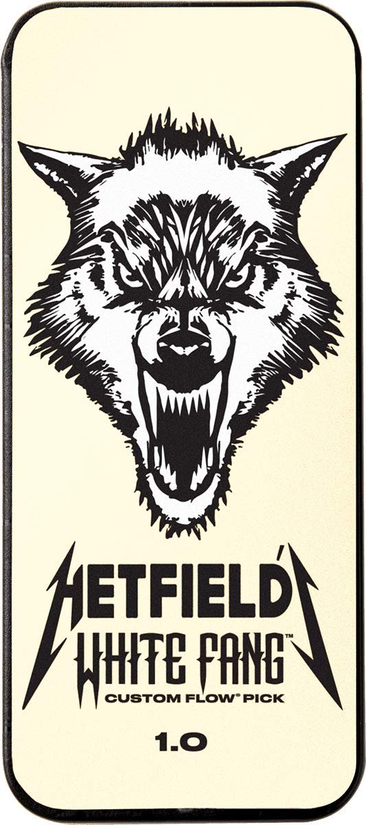 Jim Dunlop Hetfield's White Fang Custom 1.0mm Flow Guitar Pick Tin (PH122T100)