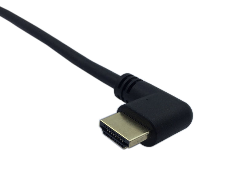 [AUSTRALIA] - Cerrxian 0.5m High Speed HDMI 2.0 HDMI Left Angle Male to HDMI Left Angle Male Short Cable Ultra HD 4k x 2k HDMI Cable Supports Ethernet, 3D, 4K and Audio for TVs, Laptops (Black)(lm-lm) 0.5m left male-left male 