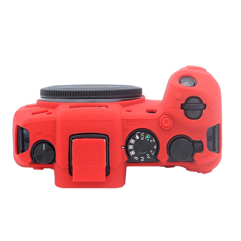 EOS RP Silicone Cover, TUYUNG Protective Rubber Camera Case Cover Skin for Canon EOS RP Digital SLR Camera - Red