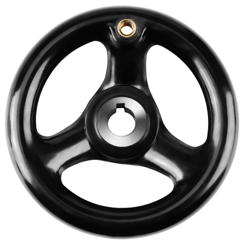 Dia. 4inch 100mm Premium Handwheel with Knob Handle, 3 Spoke Disassemble Hand Wheel Replacement Parts of Industry Machines Mill Drillpress Crank Lathe Table