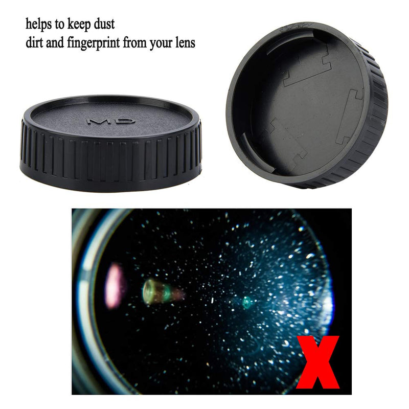 5PCS Camera Lens Rear Cap,Durable Portable Professional Lens Protective Cover for Minolta for Seagull MD Mount Camera Lens