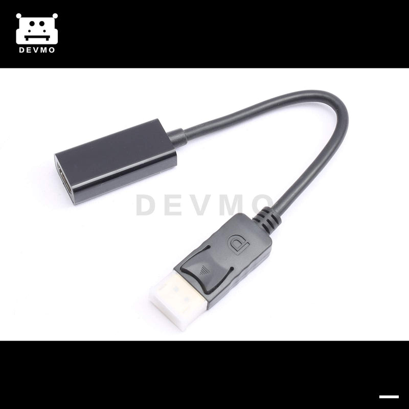 DEVMO DP Displayport Male to HDMI Female Cable Converter Adapter Compatible with Lenovo, Dell, HP, ASUS PC