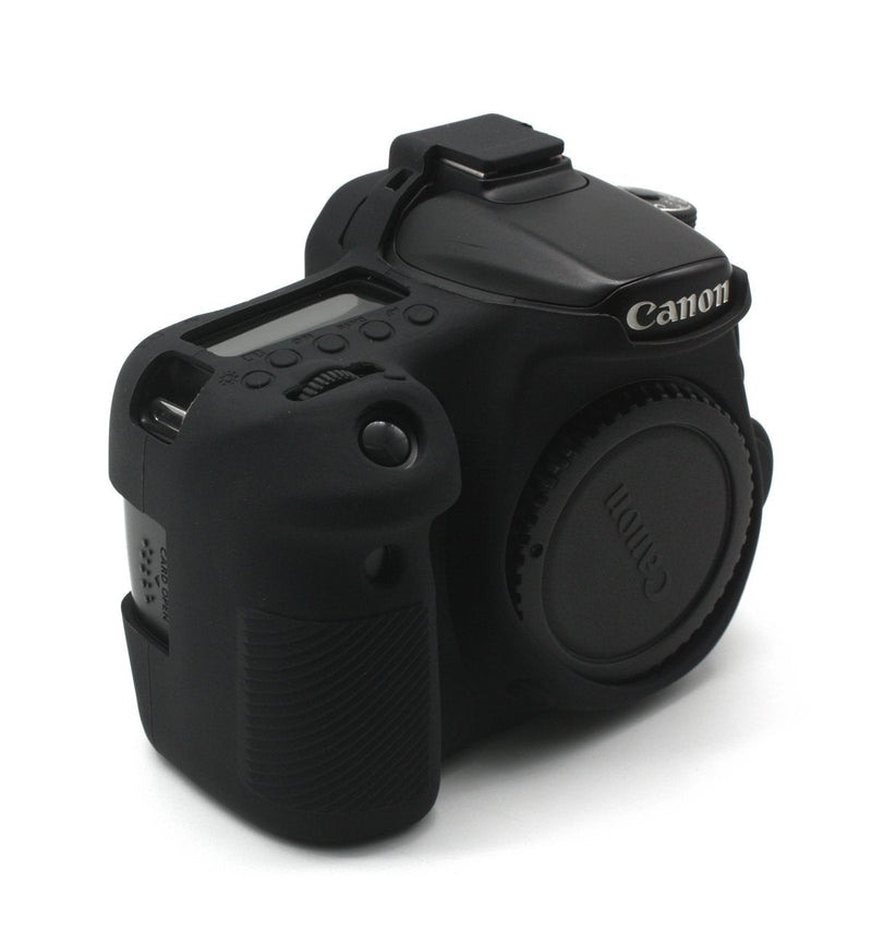 CEARI Silicone Protective Housing Camera Case Body Frame Shell Cover for Canon EOS 70D Digital Camera - Black