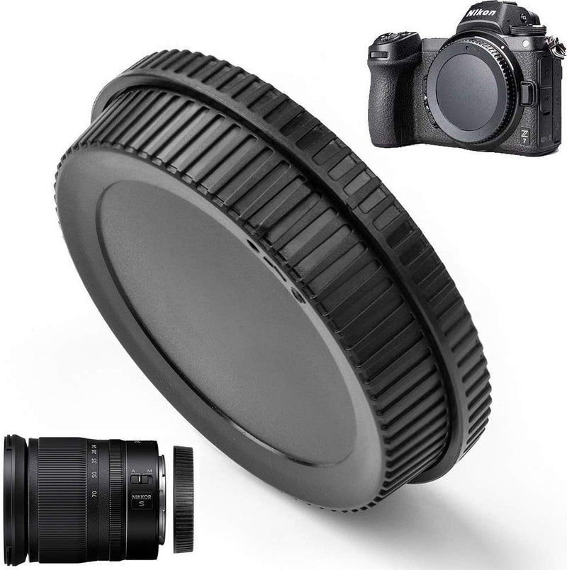 Z50 Rear Lens Cap & Body Cap fit Nikon Z50 Z5 Z6 Z7 w/Z Mount (2 Set),Replace LF-N1 Rear Lens Cap & BF-N1 Body Cap