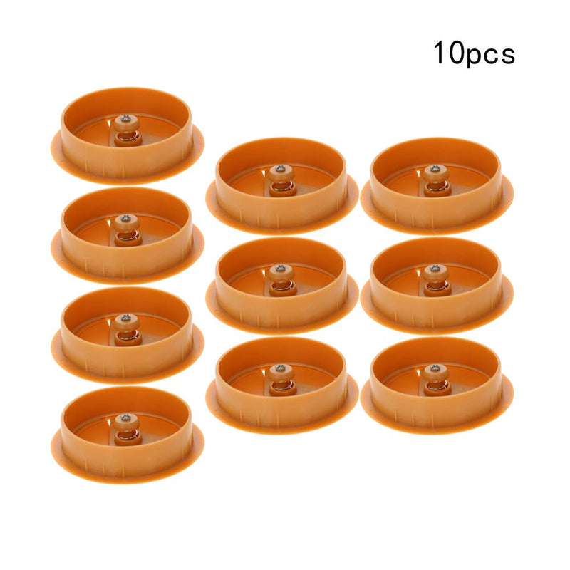 MroMax 2.36" Desk Grommet Plastic 60mm Cable Hole Cover Cord Desk Grommets Arrange Wires Organizer for Home Office Desk Cable Cord Yellow 10Pcs 60 mm Mounting Hole Diameter